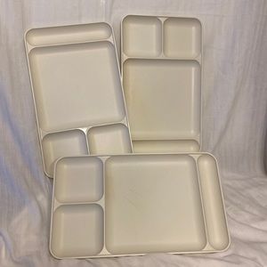 Set of (3) Tupperware Segmented Meal Trays